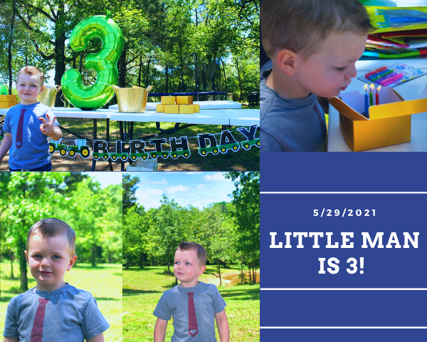 Little Man is 3!